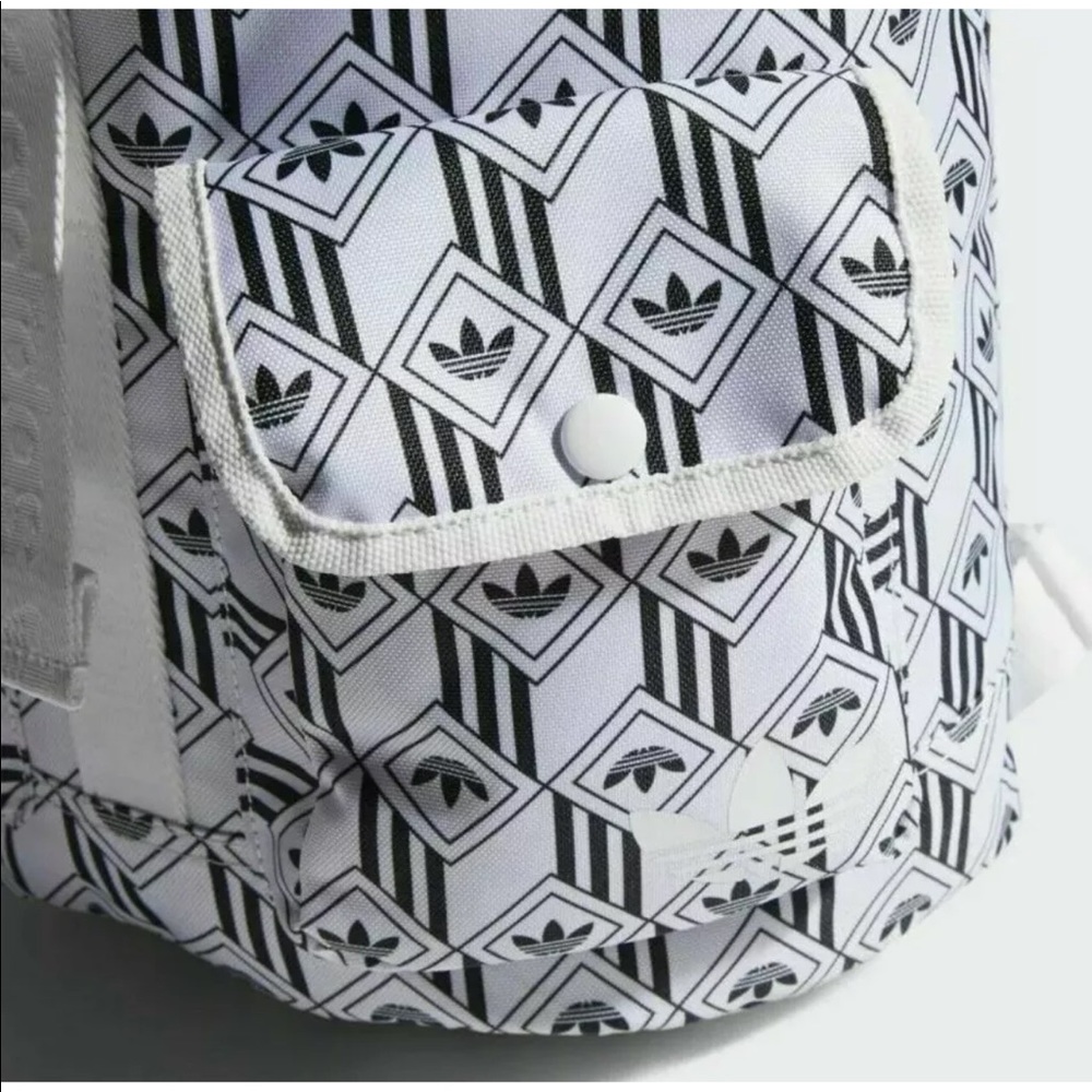 Adidas Women's Originals Utility Mini Backpack Girls Monogram Bags White LP6173 - Picture 4 of 15